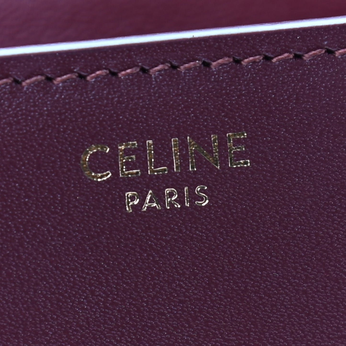 Box Calfskin Medium Classic Box Flap Bag Burgundy