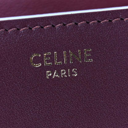 Celine Box Calfskin Medium Classic Box Flap Bag Burgundy 7 of 9