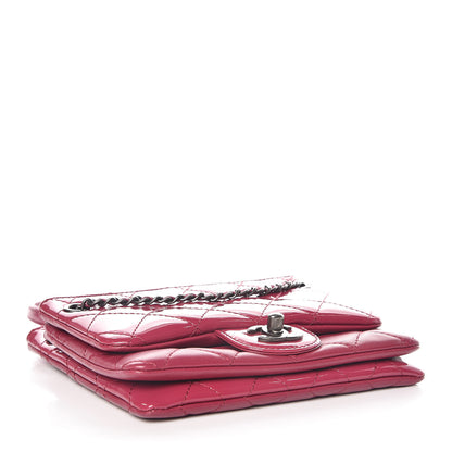 Chanel Patent Quilted Crossbody Pink 4 of 11