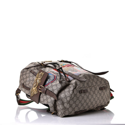 Gucci GG Supreme Monogram Embroidered Flap Backpack 3 of 6