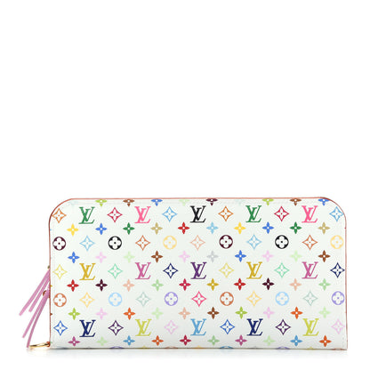 Louis Vuitton Monogram Multicolor Insolite Wallet White Litchi 1 of 8