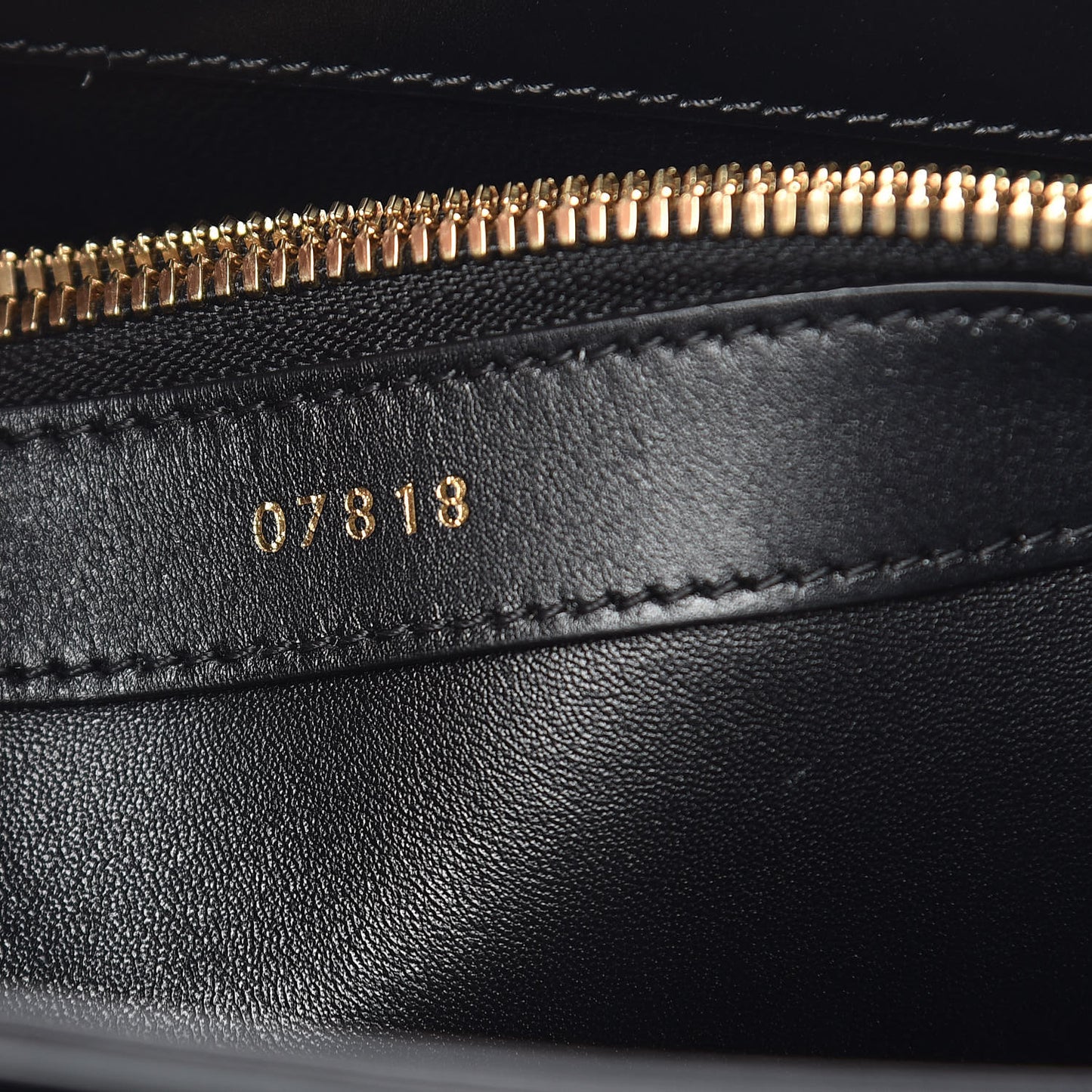 Satinated Calfskin Medium 16 Top Handle Bag Black