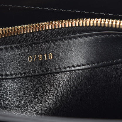 Celine Satinated Calfskin Medium 16 Top Handle Bag Black 11 of 15