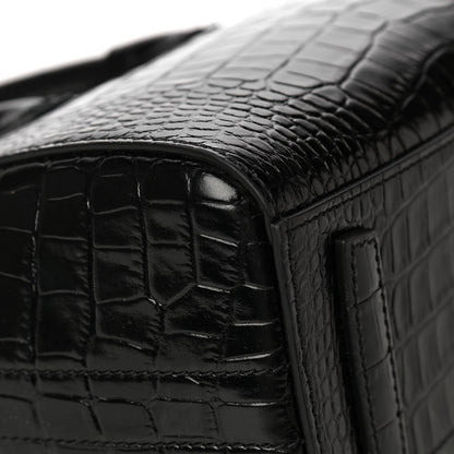 Givenchy Calfskin Crocodile Embossed Mini Antigona Black 12 of 12