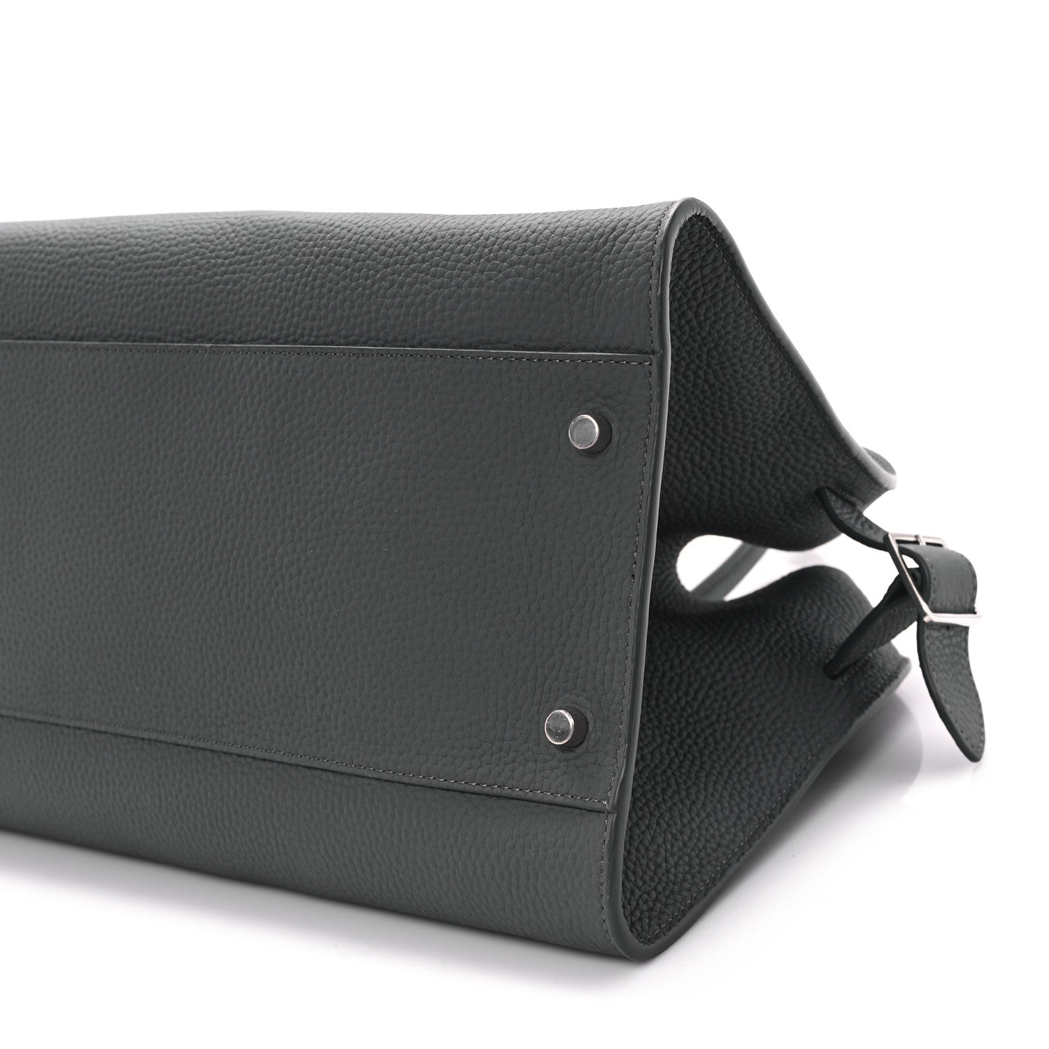 The Row Grained Calfskin EW Margaux Timouse Grey 9 of 9