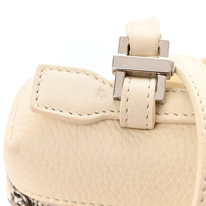 Loro Piana Grained Calfskin L19 Extra Pocket Pouch Whisper White 13 of 16