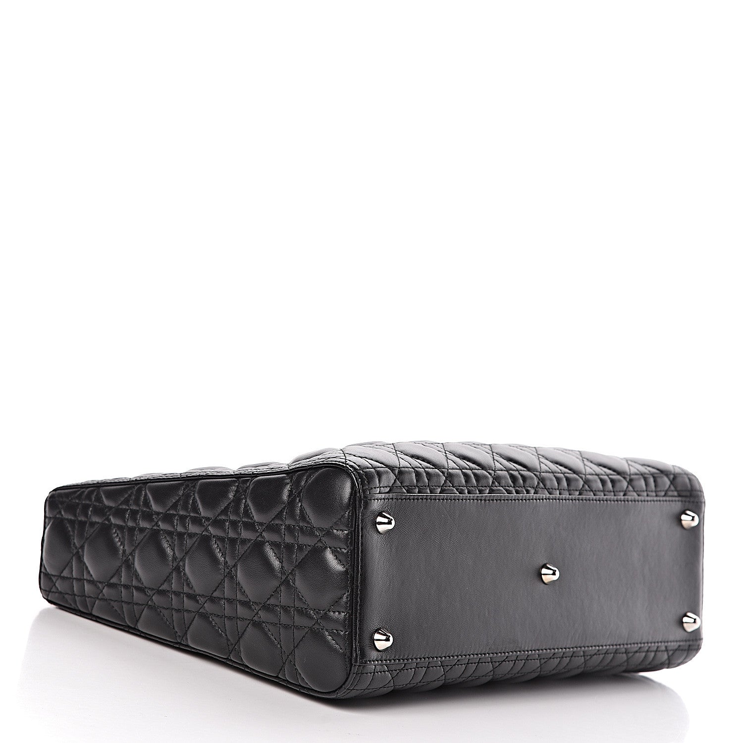 Christian Dior Lambskin Cannage Large Lady Dior Black 4 of 10