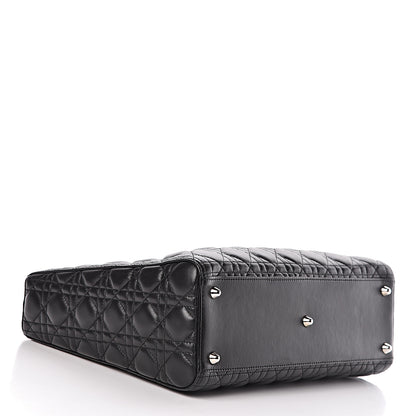Christian Dior Lambskin Cannage Large Lady Dior Black 4 of 10