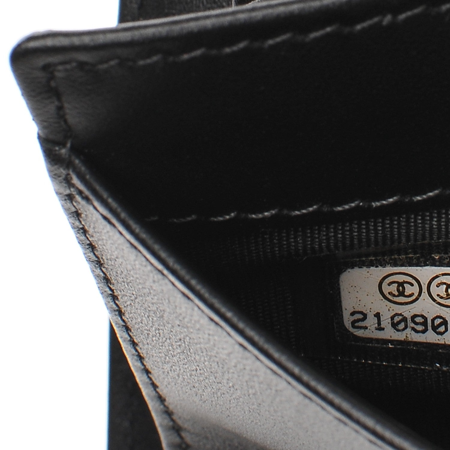 Chanel Caviar Timeless CC Yen Wallet Black 7 of 9