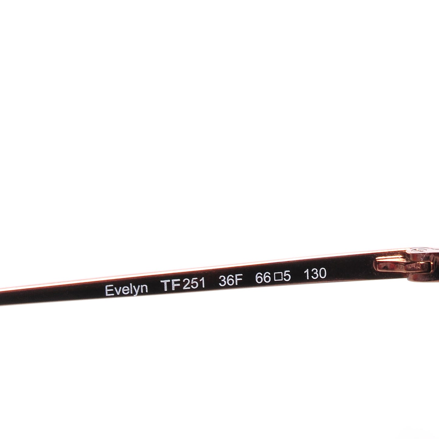 Evelyn TF251 Cat Eye Sunglasses Rose Gold