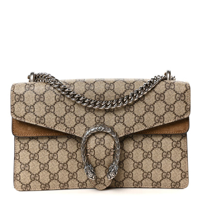 Gucci GG Supreme Monogram Small Dionysus Shoulder Bag Taupe 1 of 10