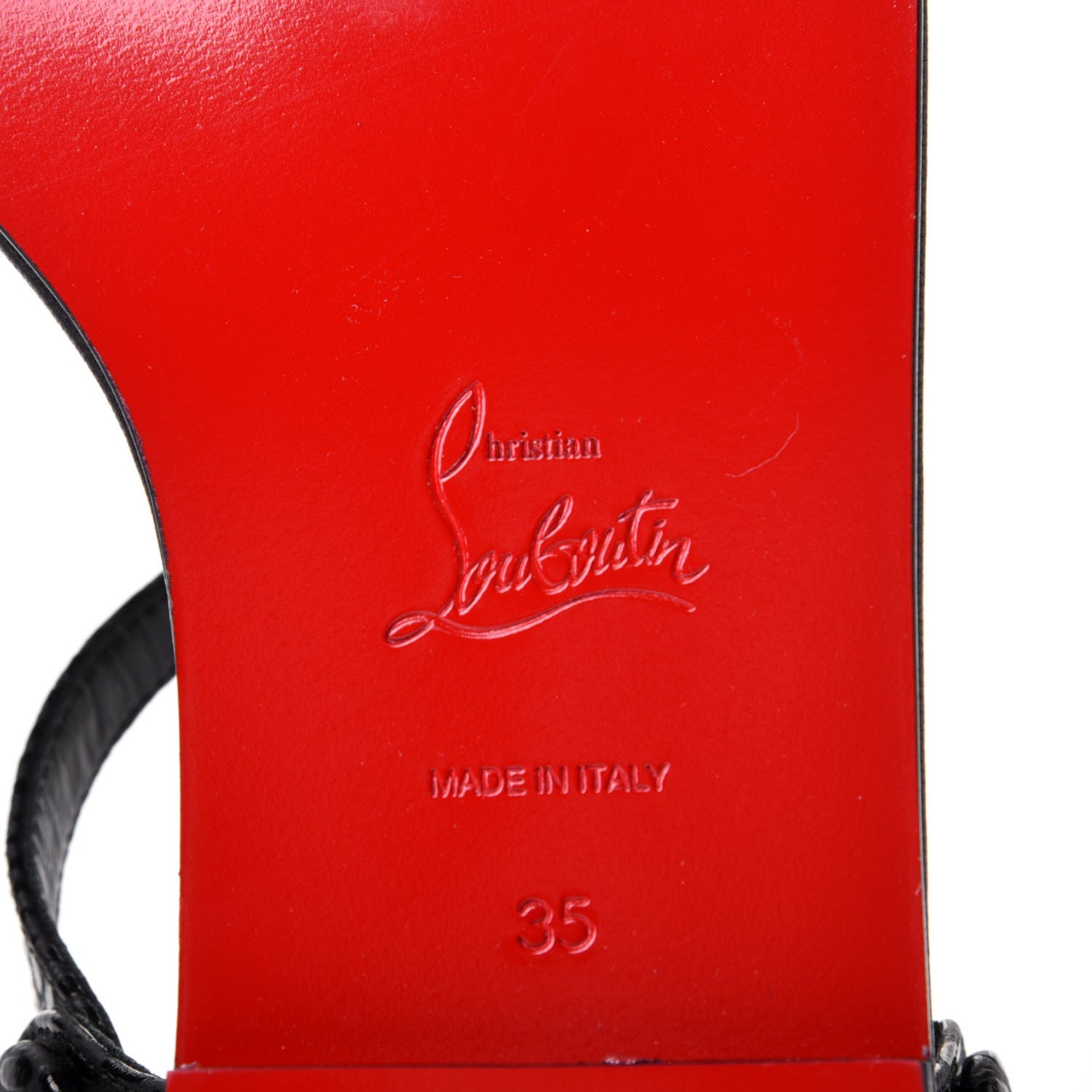 Christian Louboutin Calfskin Jurassic Planet Ball Sandal Flats 35 Black 8 of 10