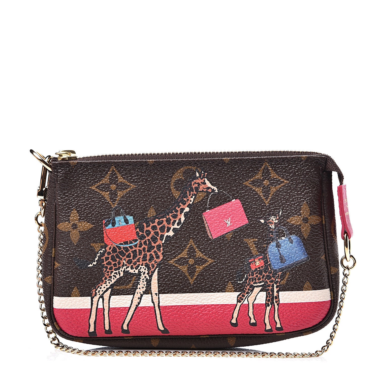 Louis Vuitton Monogram 2017 Christmas Animation Mini Pochette Accessories 1 of 7
