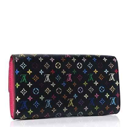 Louis Vuitton Monogram Multicolor Sarah Wallet Black Grenade 2 of 13