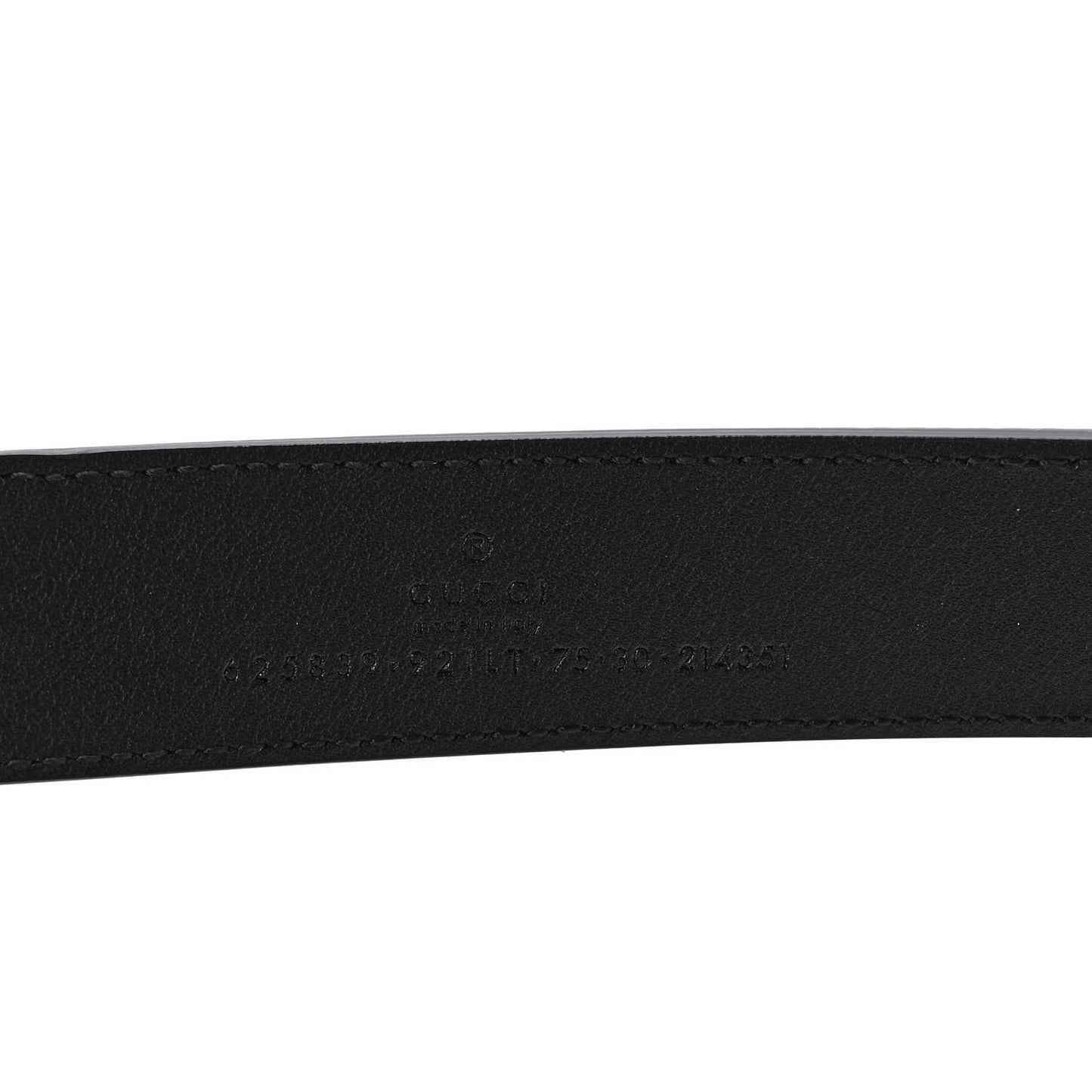 GG Supreme Monogram Matte Plutone Calfskin Double G 30mm Belt 75 30 Beige Ebony Black