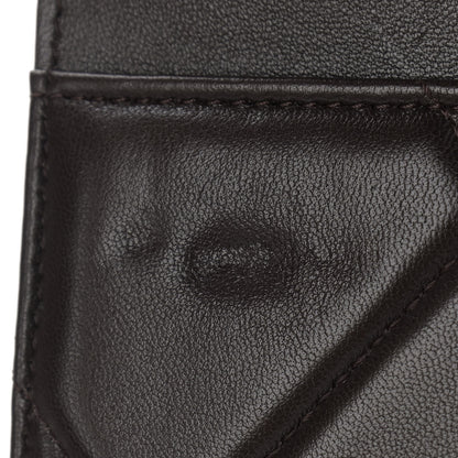 Chanel Shiny Goatskin Quilted Chanel 19 Wallet On Chain WOC Dark Brown 9 of 15