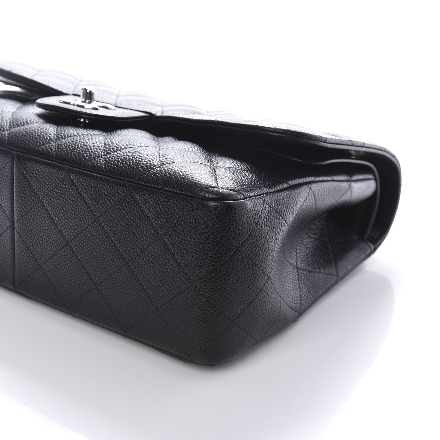 Chanel Caviar Quilted Jumbo Double Flap Black 9 of 10