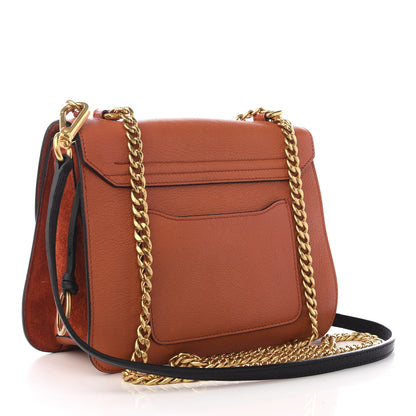 Chloe Goatskin Medium Mily Shoulder Bag Sepia Red 2 of 9
