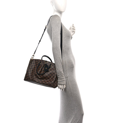 Louis Vuitton Damier Ebene Odeon Tote MM Black 2 of 9