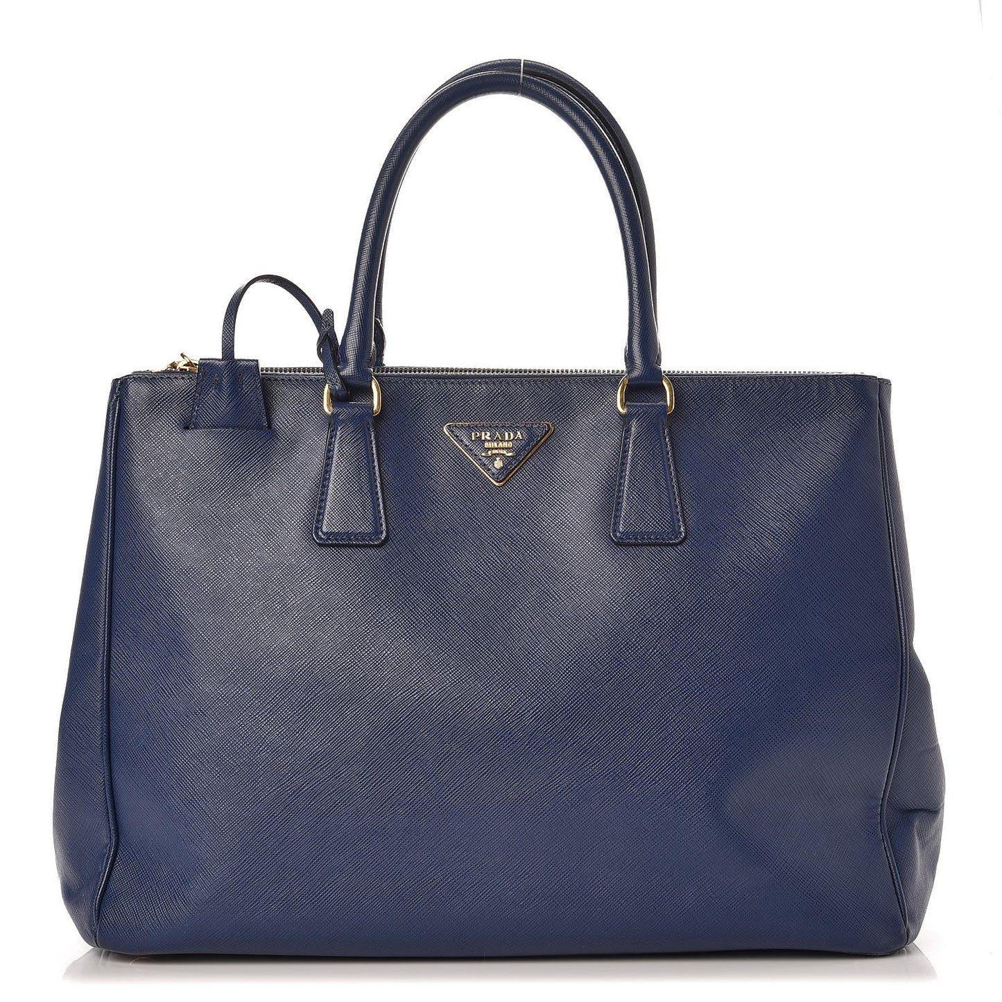 Saffiano Large Galleria Double Zip Tote Bluette