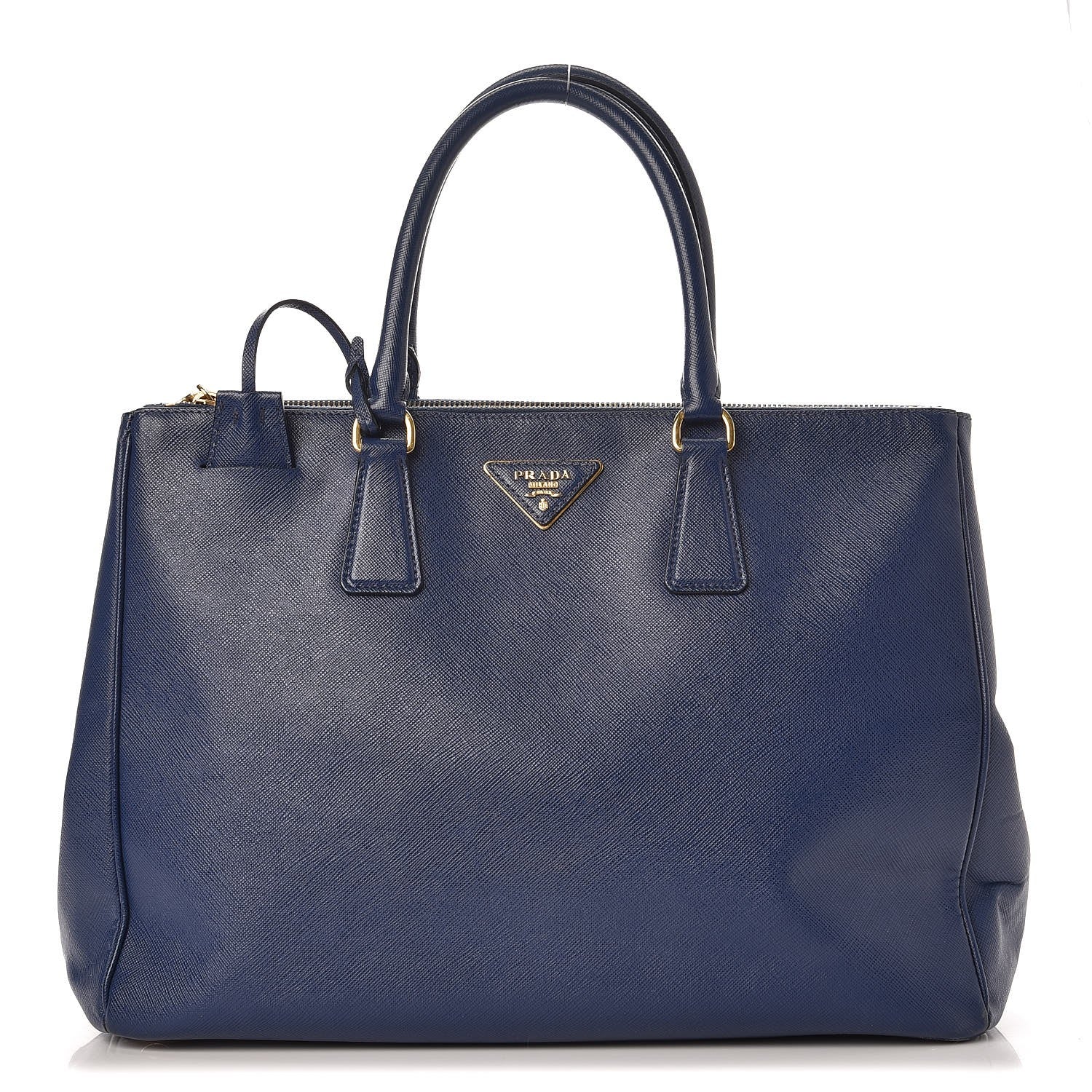 Prada Saffiano Large Galleria Double Zip Tote Bluette 1 of 10