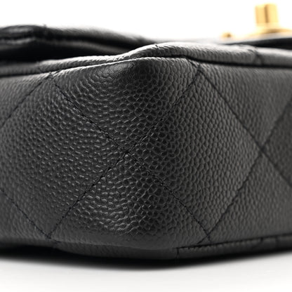 Chanel Caviar Quilted Mini Sweetheart Flap Black 9 of 11