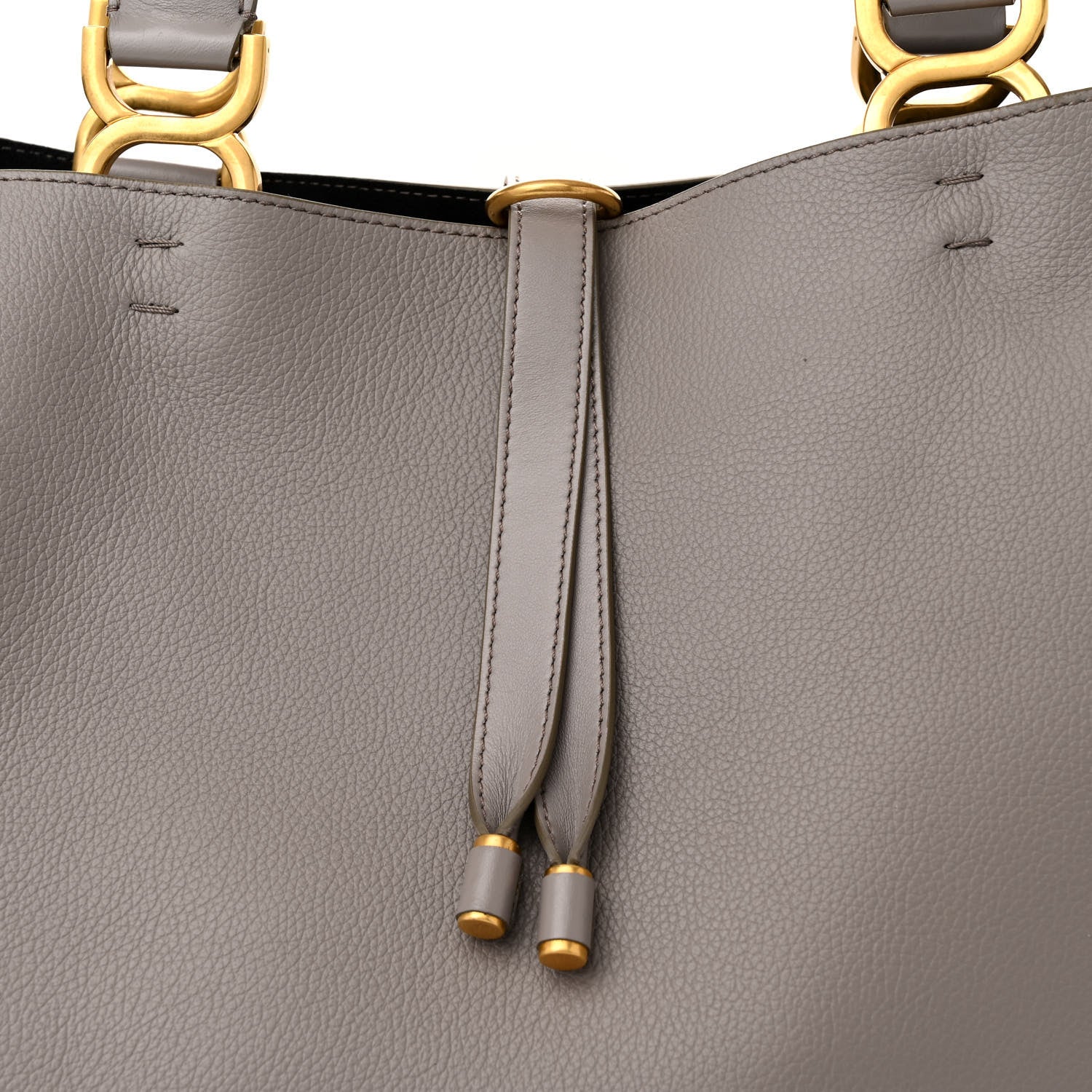 Chloe Calfskin Large Marcie Tote Cashmere Grey 8 of 13