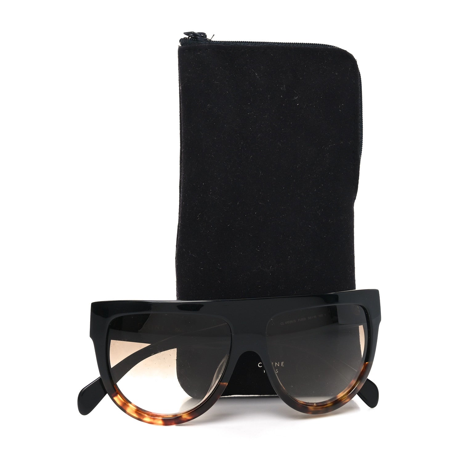 Celine Shadow Sunglasses CL 41026/S Black Havana 7 of 7