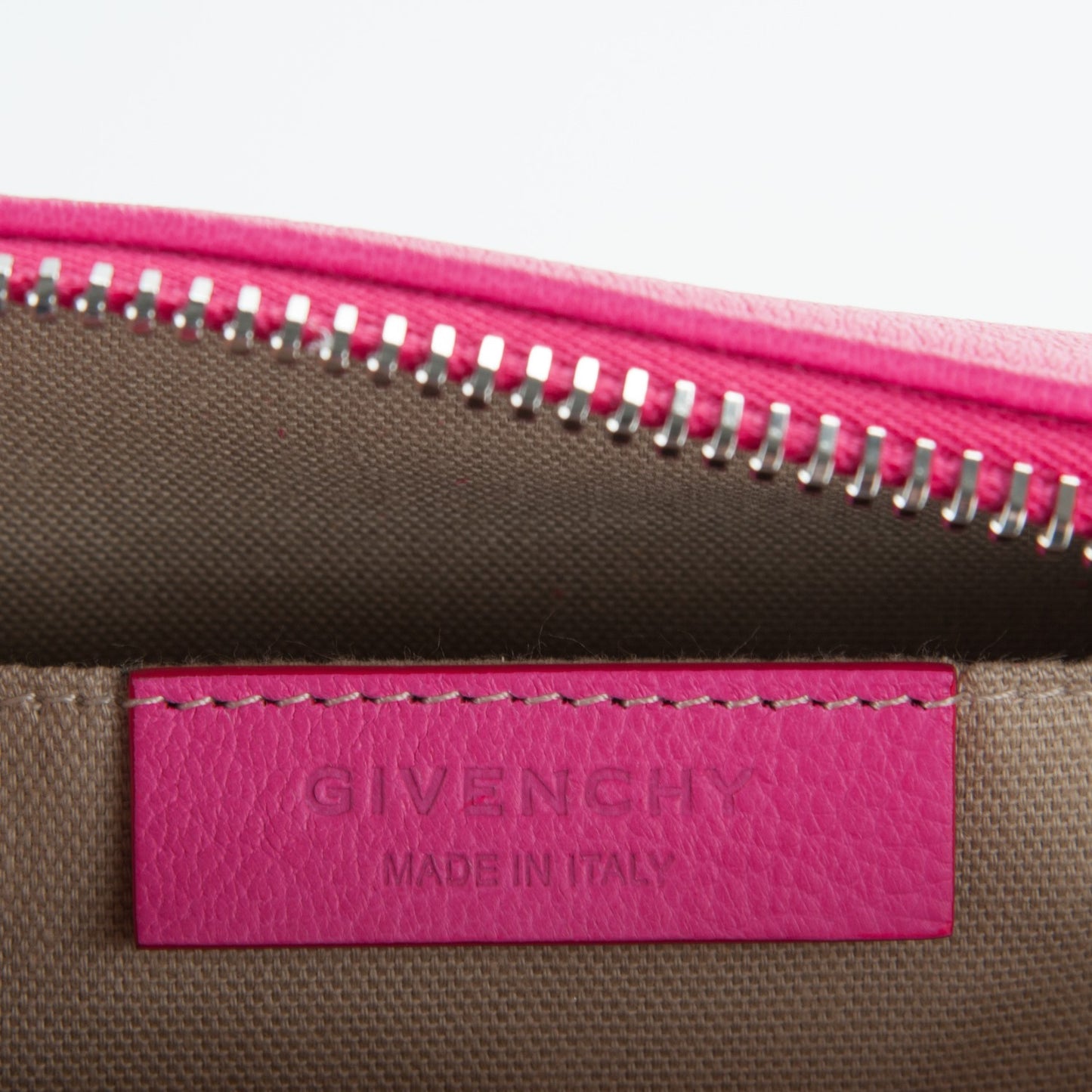 Sugar Goatskin Antigona Wristlet Pink