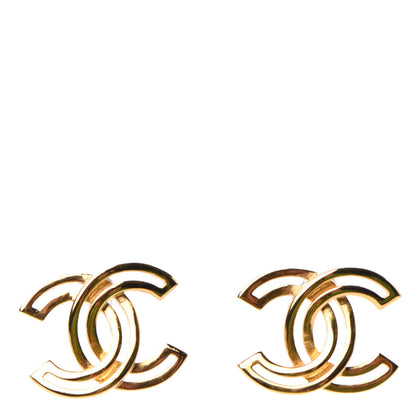 Chanel Metal Obazine CC Earrings Gold 1 of 5