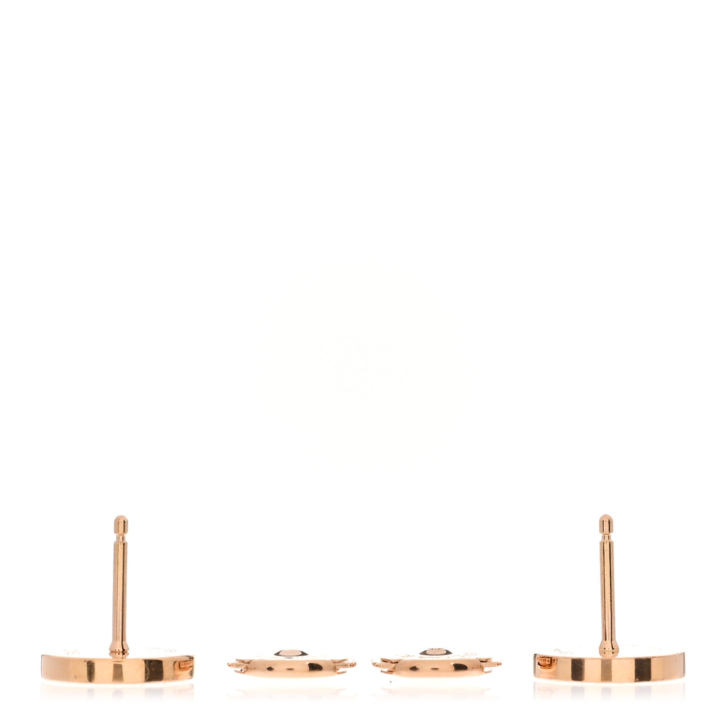 18K Rose Gold Diamond BVLGARI BVLGARI Stud Earrings