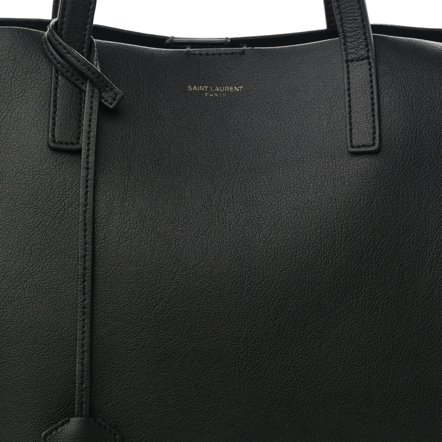 Saint Laurent Calfskin Large Shopping Tote Black 9 of 13