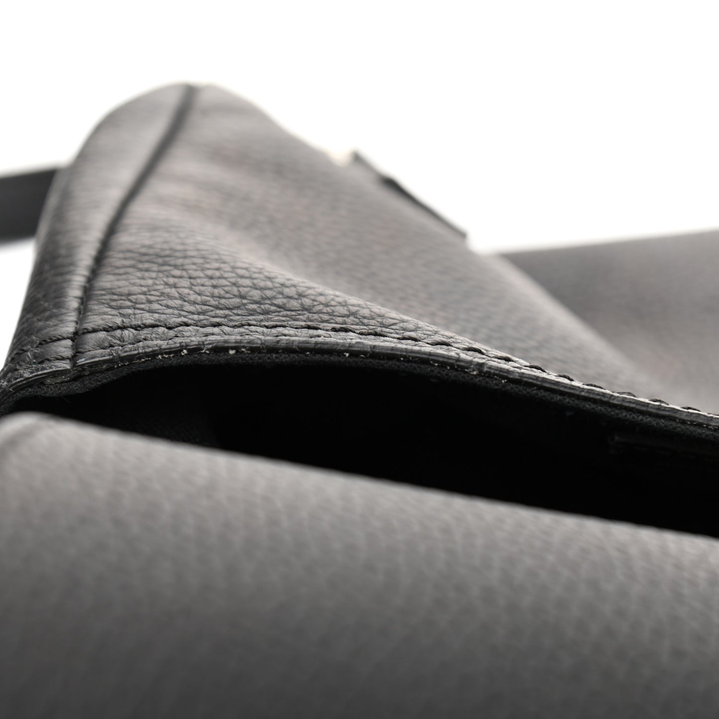 Soft Grain Calfskin Baby Bridle Saddle Bag Black