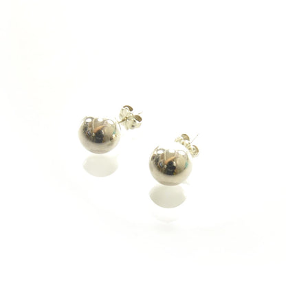Tiffany Sterling Silver 10mm HardWear Ball Earrings 1 of 3