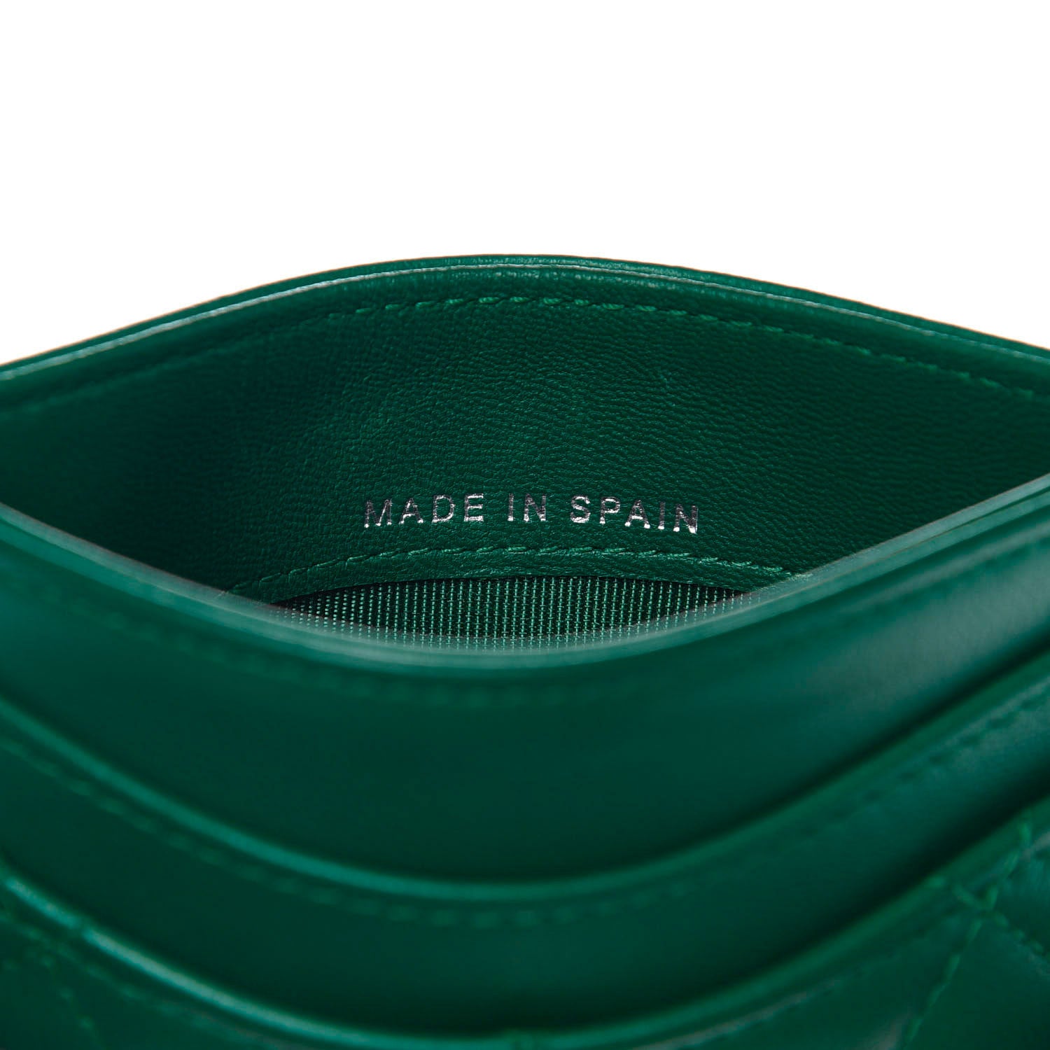 Chanel Lambskin Quilted Card Holder Green 7 of 9