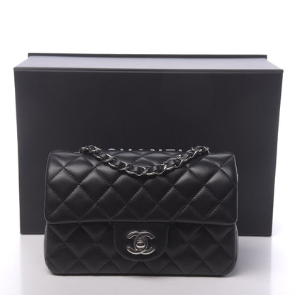 Chanel Lambskin Quilted Mini Rectangular Flap Black 11 of 11