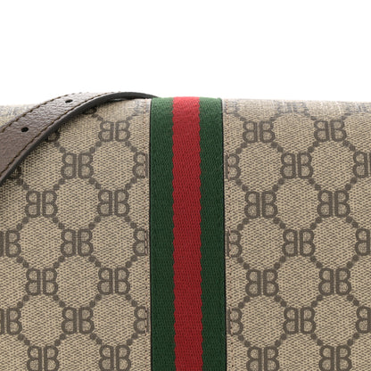 Gucci X BALENCIAGA BB Supreme Monogram Web Small Ophidia Shoulder Bag Beige New Acero 8 of 11