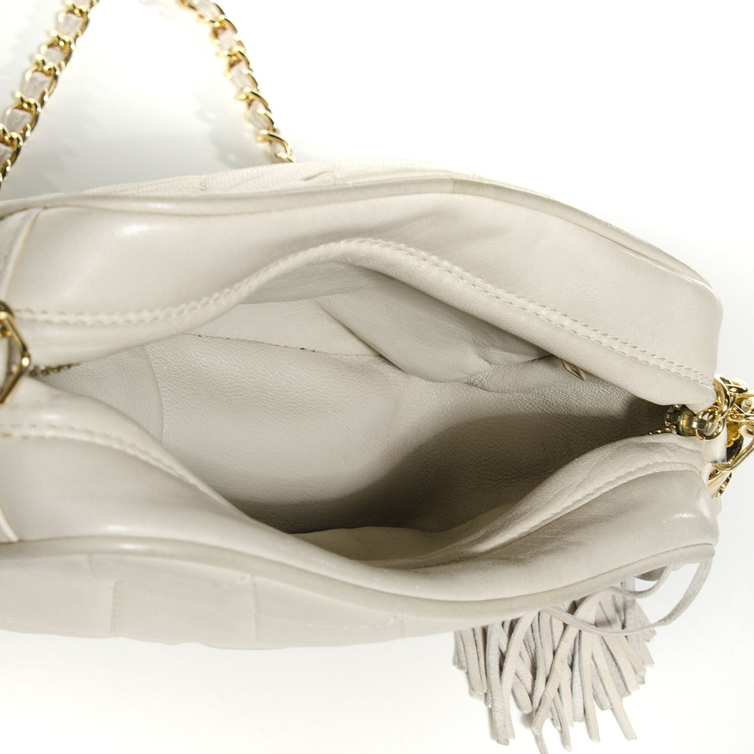 Chanel Lambskin Quilted Tassel Camera Case Beige Clair 5 of 8