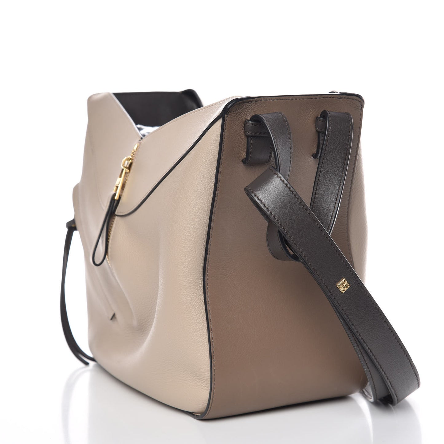 Calfskin Small Hammock Shoulder Bag Brown