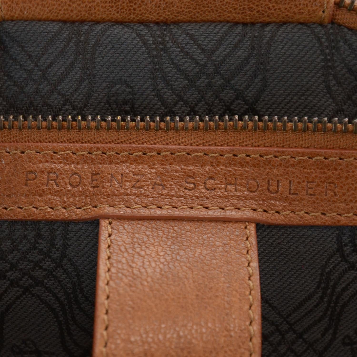 Proenza Schouler Lambskin Large PS1 Satchel Saddle 7 of 8