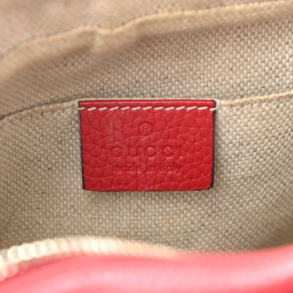 Gucci Pebbled Calfskin Small Soho Disco Bag Tabasco Red 6 of 17