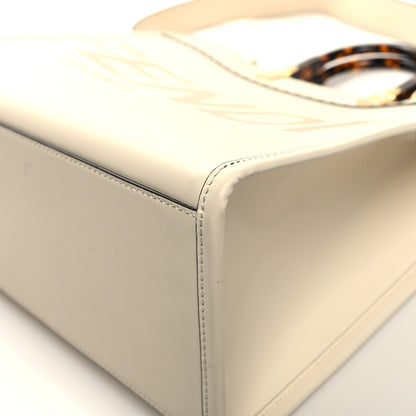 Fendi Vitello King Plexiglass Medium Fendi Sunshine Shopper Tote White Ice 10 of 15