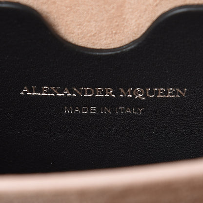 Alexander McQueen Fine Grain Goatskin Perforated Box Shoulder Bag 16 Black 9 of 10