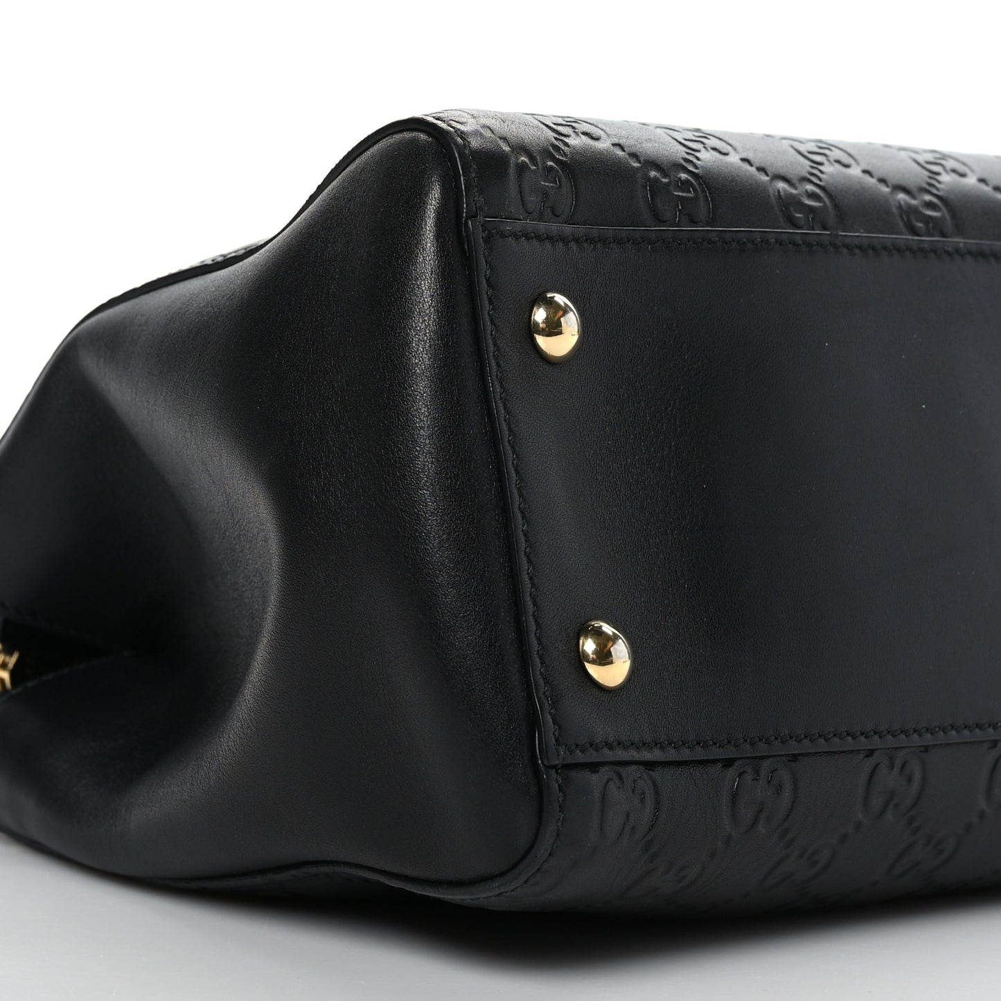 Guccissima Signature Medium Shoulder Tote Bag Black