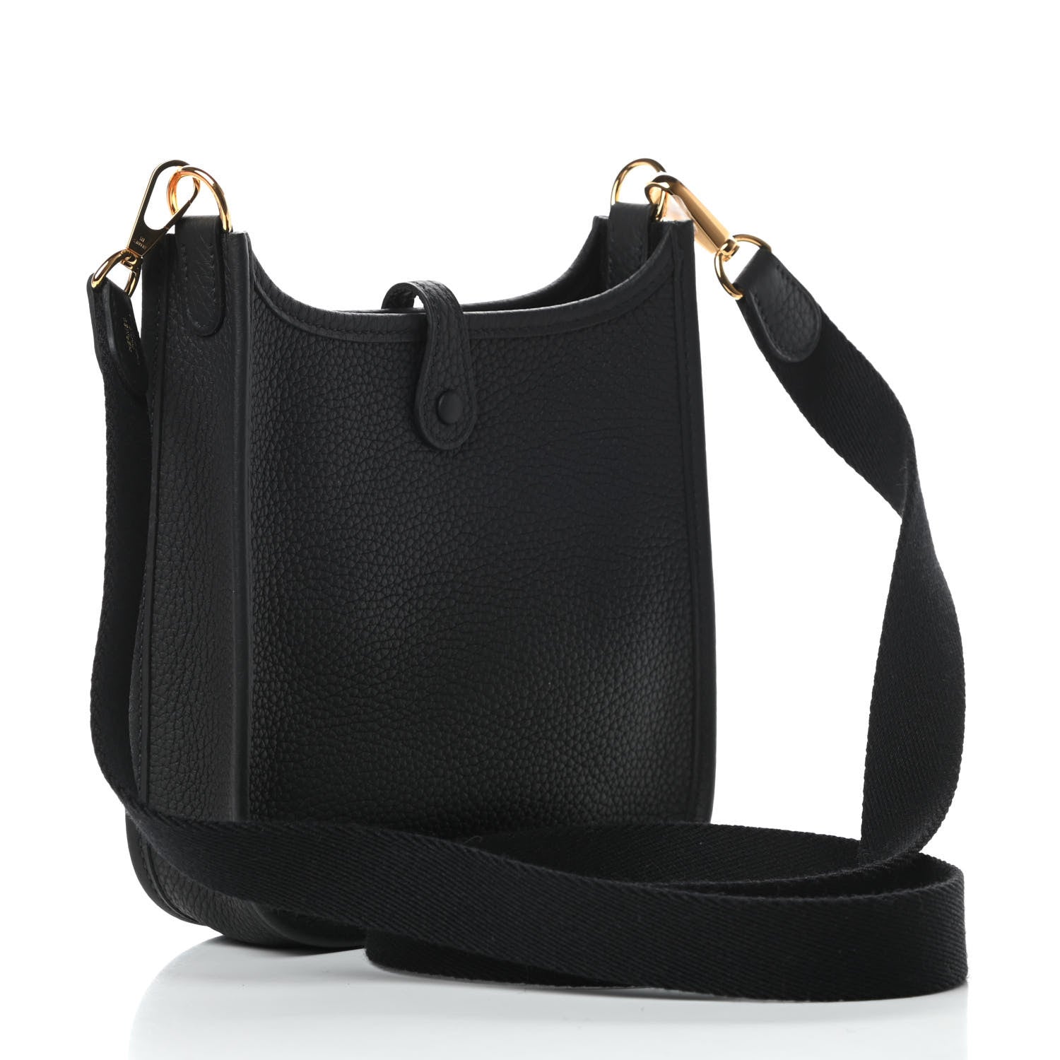 Hermes Taurillon Clemence Evelyne TPM Black 3 of 11