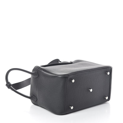 Hermes Taurillon Clemence Lindy 26 Black 4 of 11