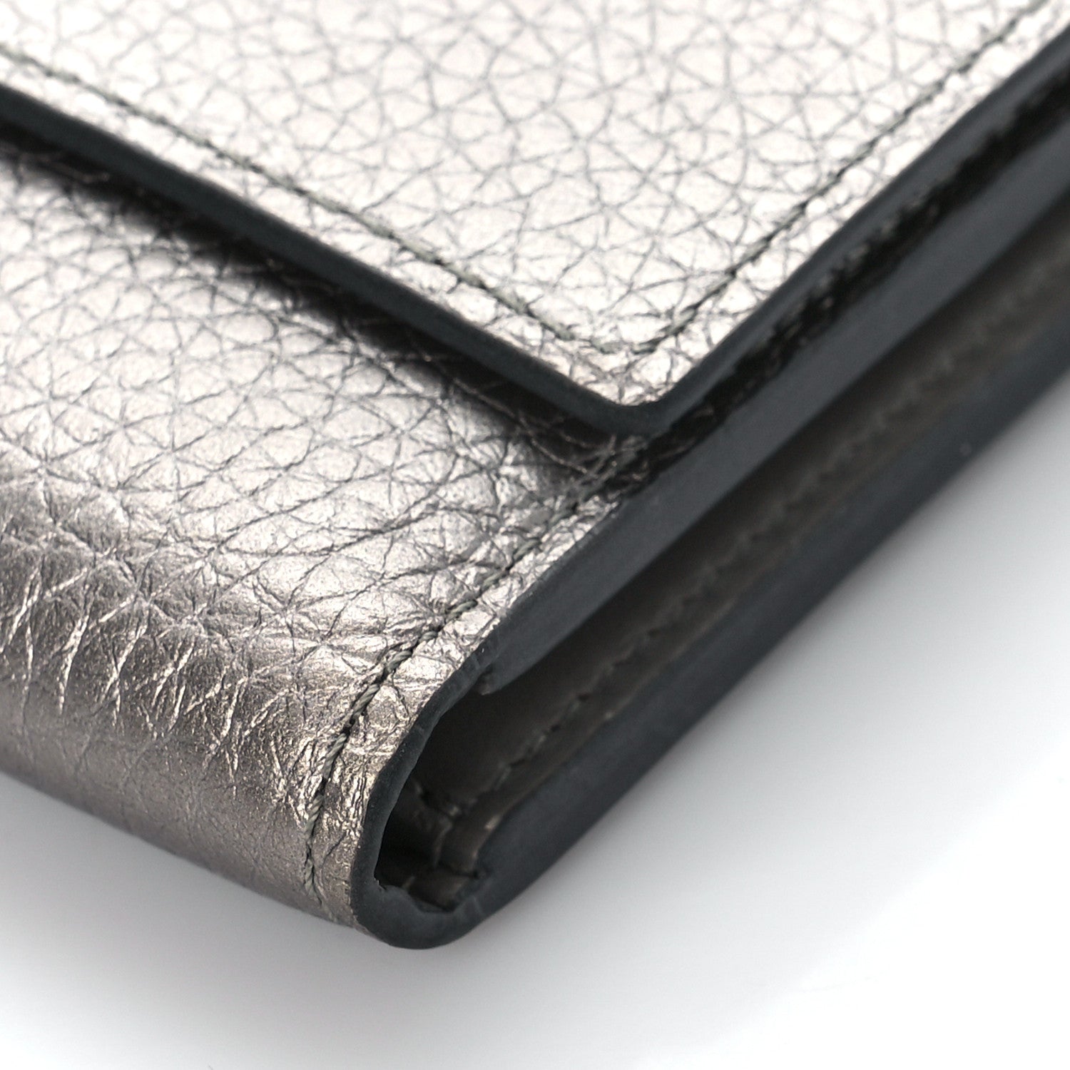 Louis Vuitton Taurillon Capucines Compact Wallet Silver 8 of 11