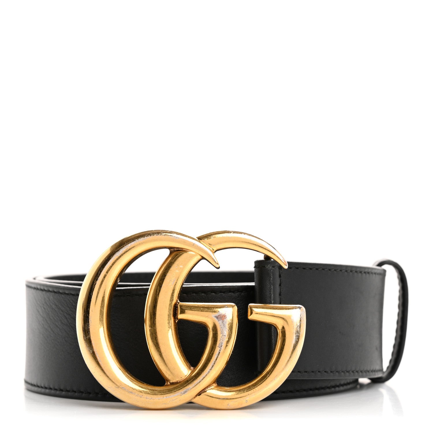 Gucci Calfskin Double G 40mm Belt 75 30 Black 1 of 9