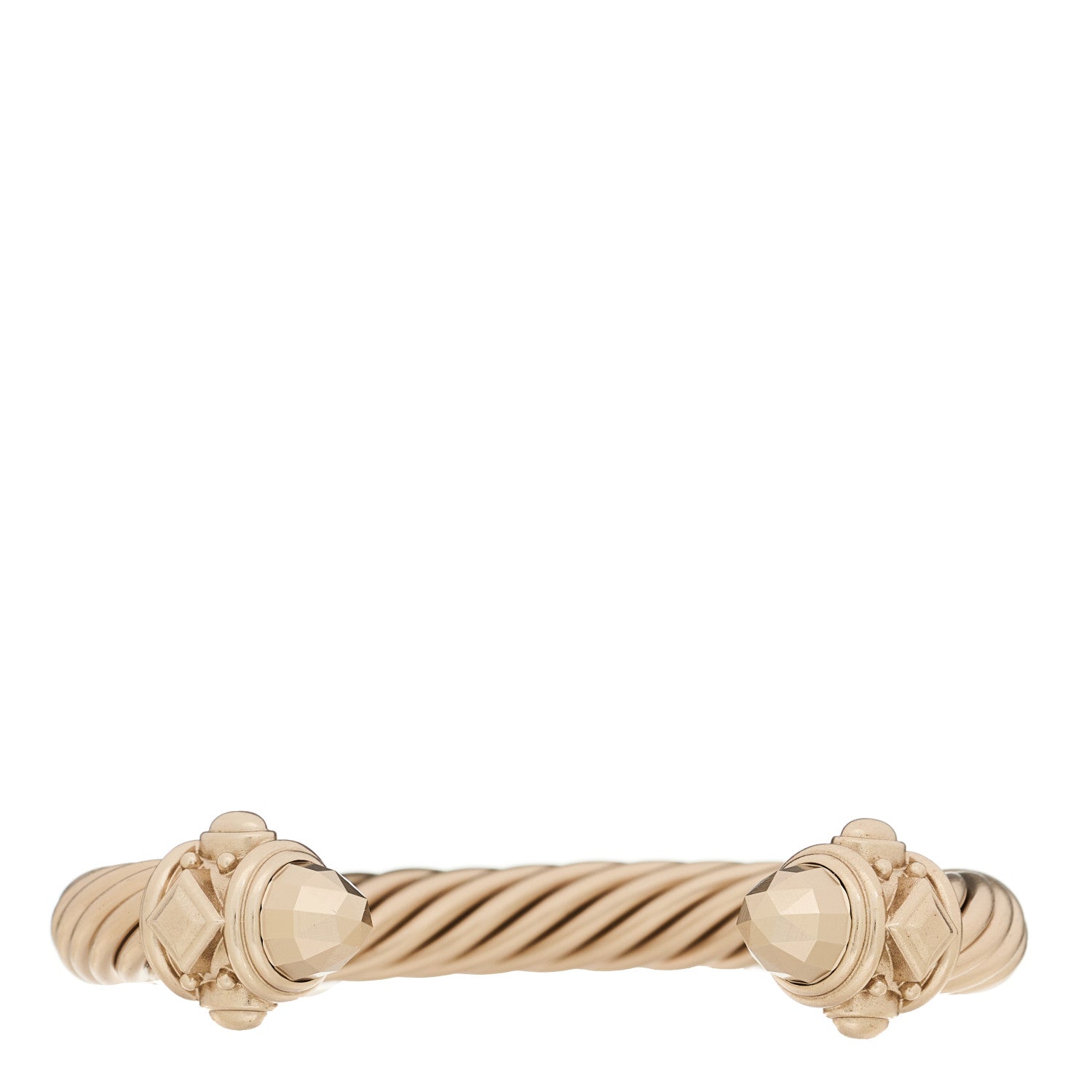 David Yurman Aluminum 10mm Cable Renaissance Bracelet Sand 1 of 5