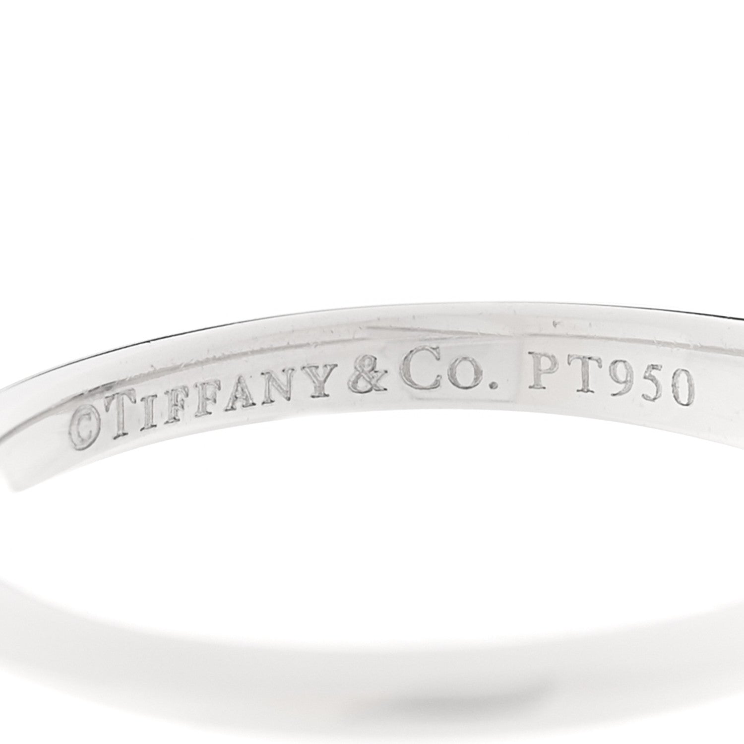 Tiffany Platinum Diamond .41ct Solitaire Engagement Ring 51 5.75 5 of 7